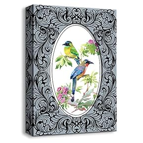 Canvas Wall Art Vintage Style Painting Artwork for Home Prints Framed - 12x18 inches