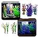PietyPet Artificial Aquatic Plants, 20 Pcs Aquarium Plants Plastic Fish Tank Decorations, Vivid Simulation Plant Creature Aquarium Landscape, Small to Large