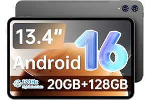 TECLAST T65 13.4" Android16 4G Tablet, 20GB+128GB 120Hz Widevine L1 | 8000mAh, Octa-Core, 1920×1200 HD Screen for Sheet Music, Widevine L1, 5G WiFi, GPS, 1TB Expand, 3.5mm Jack, GMS, Eye Care