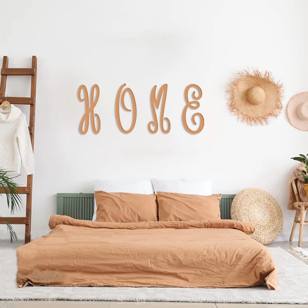 Wooden Monogram Letters for Wall Decor 12 Inch Cursive Wood Letters Unfinished Large Wood Letter A Focal20 Craft Alphabet Wall Hanging for Wreath Nursery Baby Shower Home Decoration