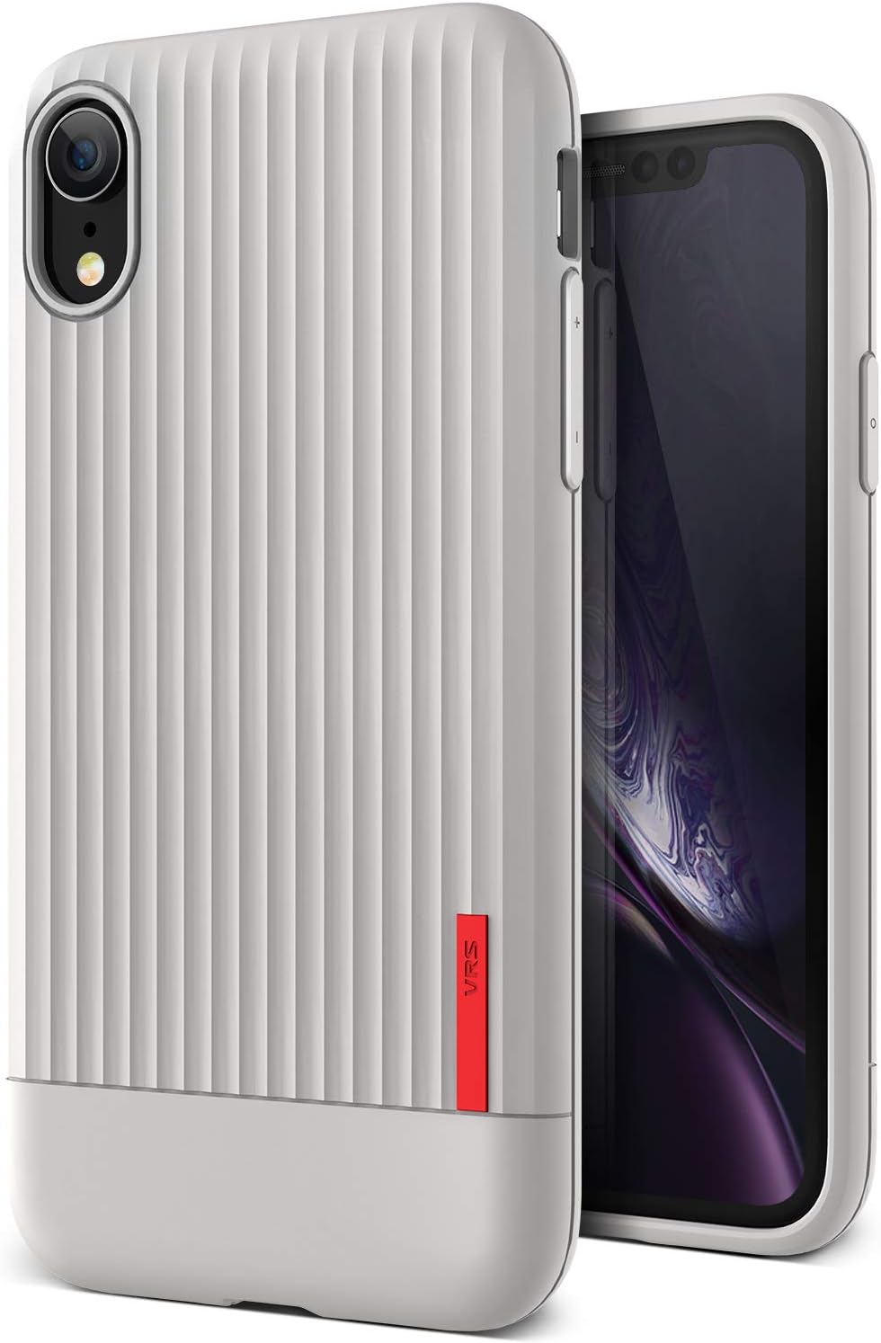 iPhone XR Case, VRS Design [Gray] Slim Full Body Protective [Single fit] Ultra Thin Compatible with Apple iPhone XR 6.1 inch (2018)