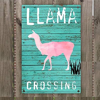 Llama Crossing Vintage Retro Metal Warning Sign Wall Art 8 X 12 Desert Llama Theme Lovers Kids Boys Room Wall Decor Buy Online At Best Price In Uae Amazon Ae