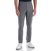 PGA Tour Mens 5-Pocket Performance Pull-on Golf Pants, 30"/32" Inseams, 4-Way Stretch, Moisture-Wicking, Sun Protection