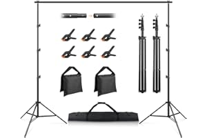 Backdrop Stand 10x10ft, SEDGEWIN Photo Backdrop Stand Kit Adjustable Background Stand Banner Stand Photo Studio Backdrop Supp