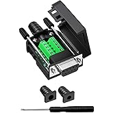 YIOVVOM DB9 Breakout Connector to Wiring Terminal RS232 D-SUB Female Serial Adapters Port Breakout Board Solder-Free Module w