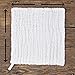 Baby Muslin Washcloths(12x12 inches,5 Pack)-100% Premium Organic Cotton- Chemical Free Baby Wipes- Soft Newborn Baby Face Towel for Sensitive Skin- Baby Registry as Shower Gift.
