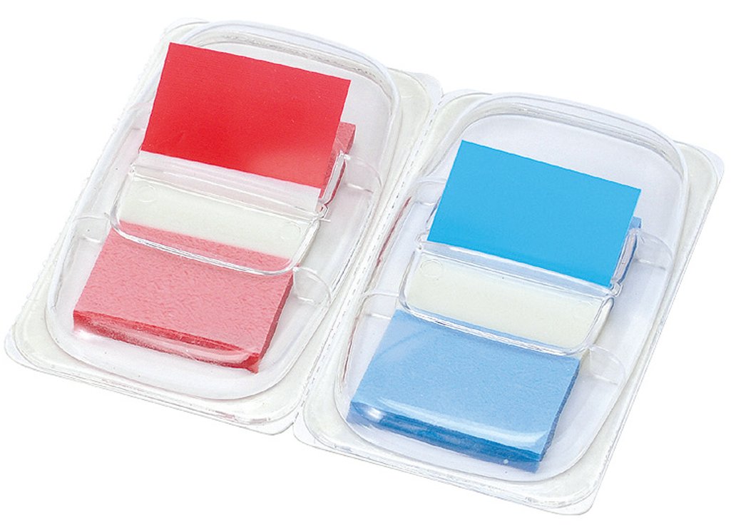 5 Star 25mm Index Flags - Red/Blue (Pack of 2)