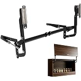 Vertical Lifting Hinge, Suitable for Kitchen Cabinet Width of 19.69-35.43'' | Kitchen Mechanical Hinge Vertical Swing Lifting Pneumatic arm Slowly Closes, Matte Black Durable and Quiet