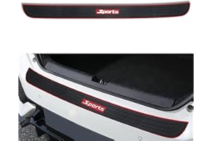 DWARFOO Car Rear Bumper Protector Guard, 35.4 * 2.76 Inch Universal Rubber Scratch-Resistant Trunk Door Sill Protector, Scratch-Resistant Rubber Guard, Car Exterior Accessories for Most Cars and SUV
