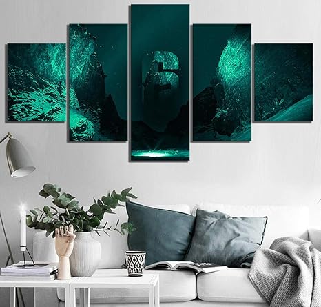 Amazon Sansiwu 5ピース ビデオゲーム レインボー シックス シージ ポスター ウォールステッカー トム クランシー レインボー 6 ゲーム アートプリント キャンバス 絵画 壁装飾 ウォールステッカー オンライン通販