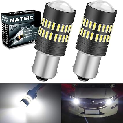 JDM ASTAR 2x 3157 3457 1200Lm Dual Color 40-SMD White Amber Switchback LED Bulb