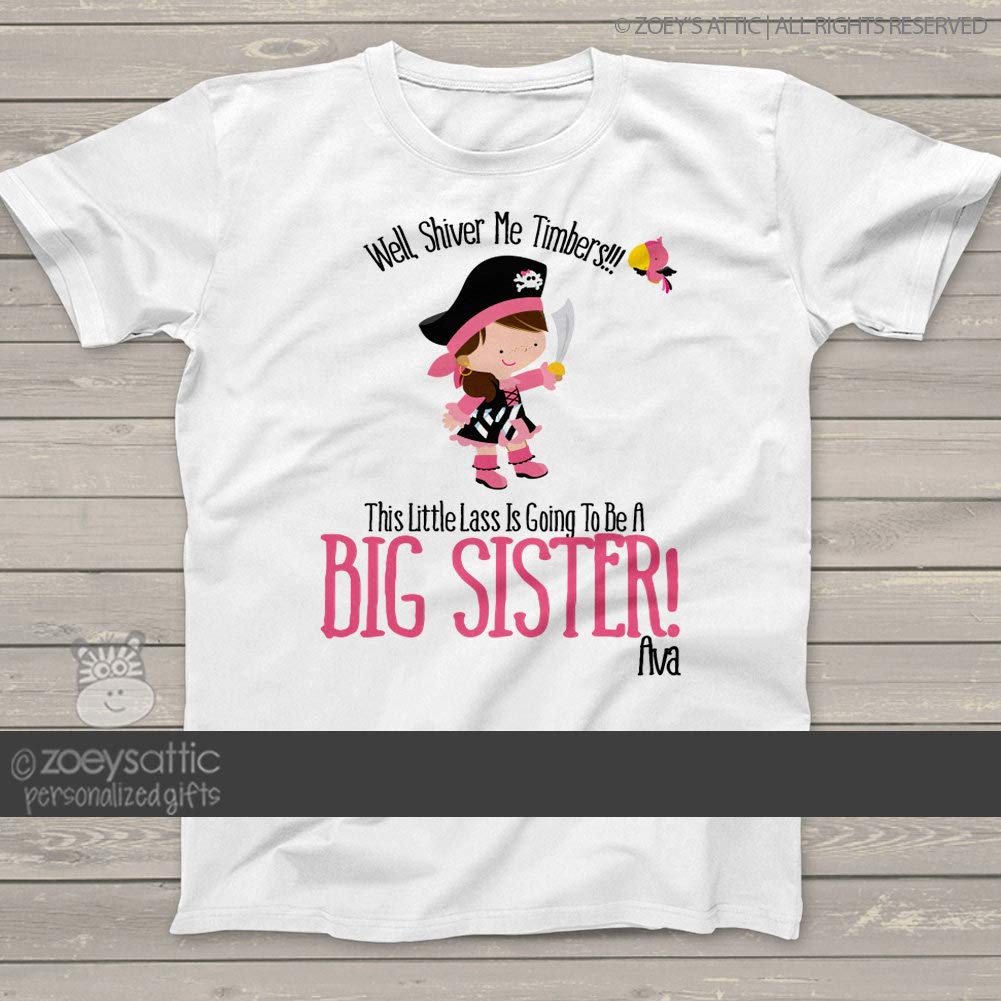 Pirate Big Sister To Be Perfect Pregnancy Announcet Mprt 003 T Shirt
