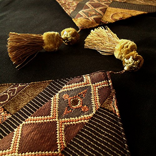 Artbisons Table Runner Gold Illusion 95x13" Thickly Fashion Handmade Tablerunner