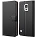 HOOMIL Samsung Galaxy S5 Case, Samsung Galaxy S5 Wallet Case Premium Leather Folio Case, Flip Book Style Wallet Cover with TPU Shockproof, Stand, Card Slots and Cash Pocket for Samsung Galaxy S5 Black