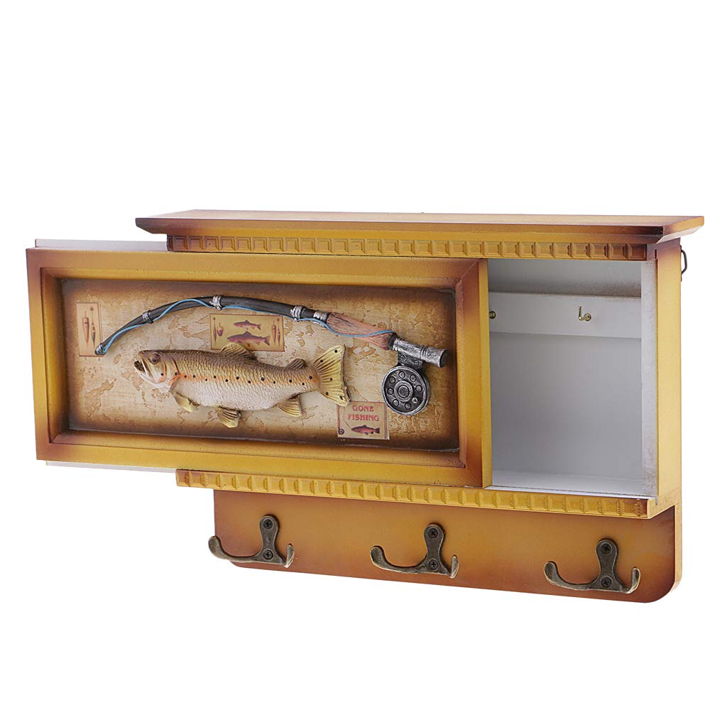 Homyl Wooden Key Holder Box Wall Mounted Key Guard Storage Home Hallway Entryway B As Described Amazon In Home Kitchen