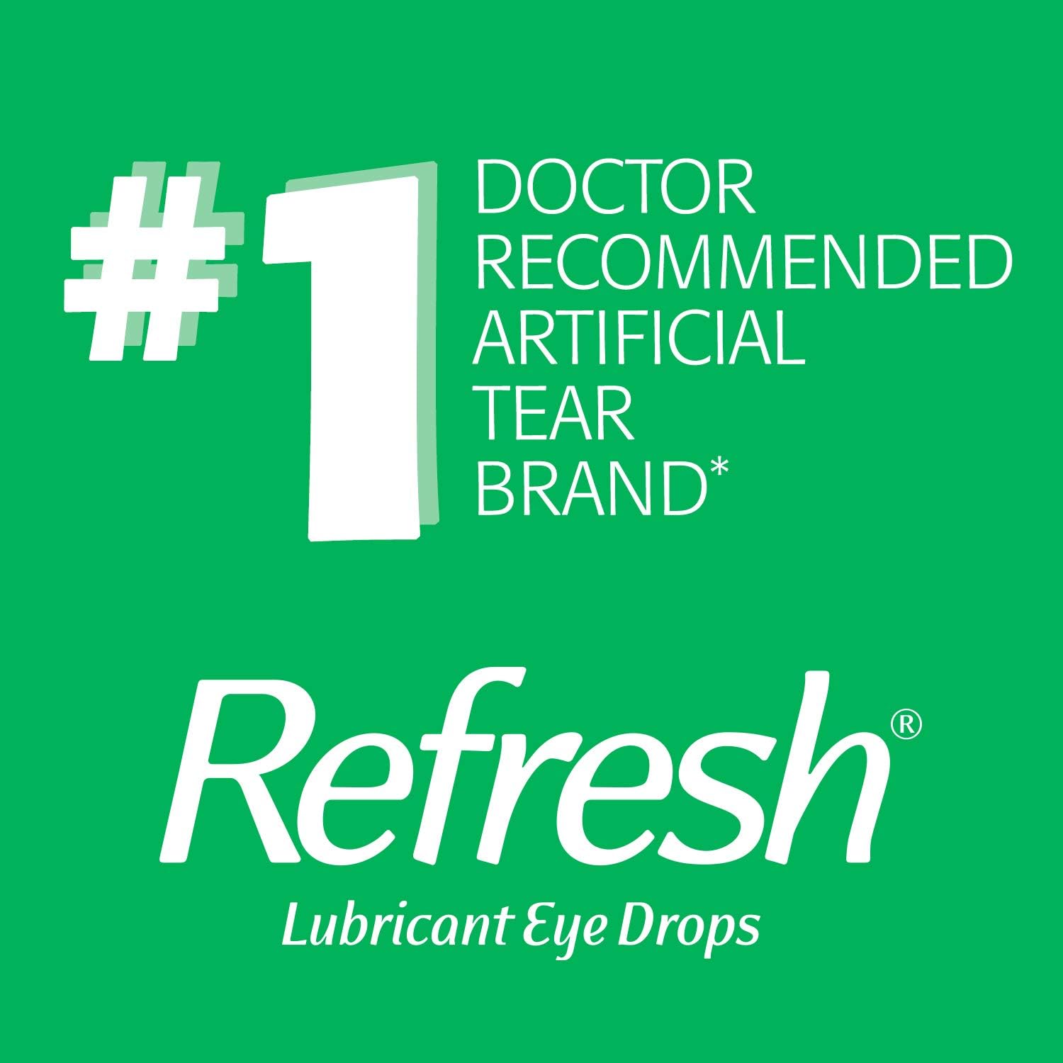 Refresh Tears Lubricant Eye Drops, 0.5 Fl Oz (2 Count): Health & Personal Care