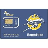 OneSimCard Expedition International SIM Card for Travel in 200+ Countries with $5 Credit &ndash; Data from $0.01 per MB. Compatible with All Unlocked GSM Devices &amp; Phones
