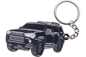 BONILAAN zuxiaoyaya for 4Runner Keychain Accessories,for 4 Runner Key Chain Key fob Cover - 3rd 4th 5th gen mods for TRD Car Accessories(Black)