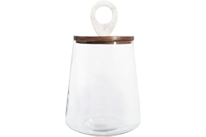 Bloomingville AH0693 Kitchen Storage, 9" Round x 15" H, Clear