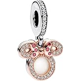 H.ZHENYUE 925 Sterling Silver Charms Cartoon Duck Mouse Bear Elephant Chinese Dragon Dangle Beads for Bracelets and Necklaces Jewelry for Women