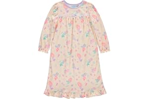 Dreamwave Girls Granny Gown Nightgown, Toddler to Big Kid, Soft, Comfortable, Adorable Pajamas For Girls