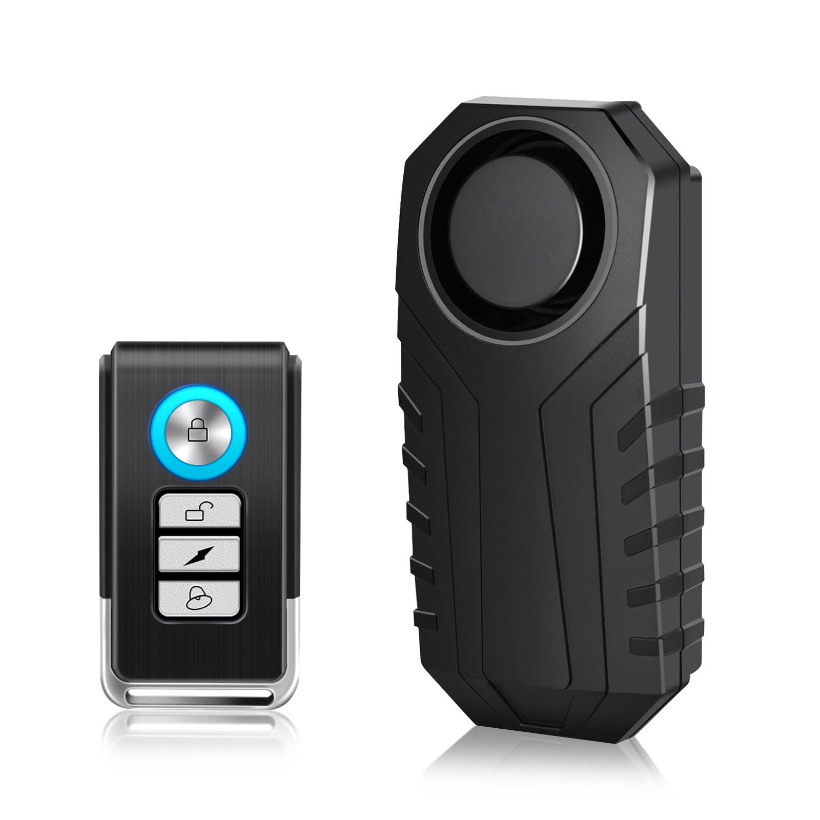 Cruxer Bike Alarm with Remote, Wireless Vibration Motion Sensor Motorbike Bicycle Alarm System,Anti-Theft Protection Loud 113dB Burglar Accessories for Mountain Bike Electric Scooter Trailer