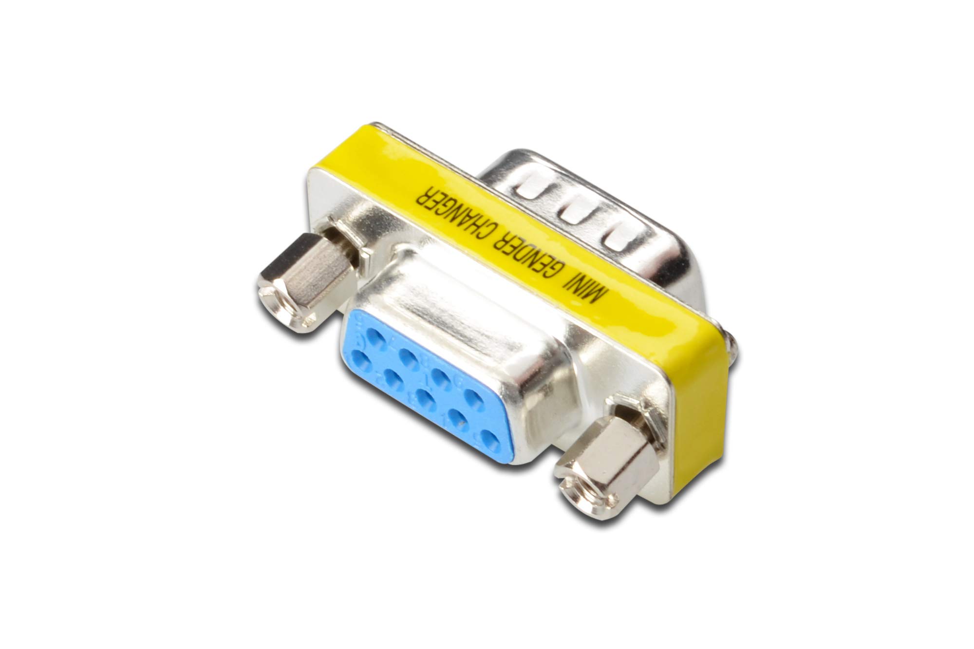 Assmann Electronic D-Sub9 M/F - Cable Interface/Gender Adapters (D-Sub9, D-Sub9, Male/Female, Metallic, Metal, Polybag) — image 1