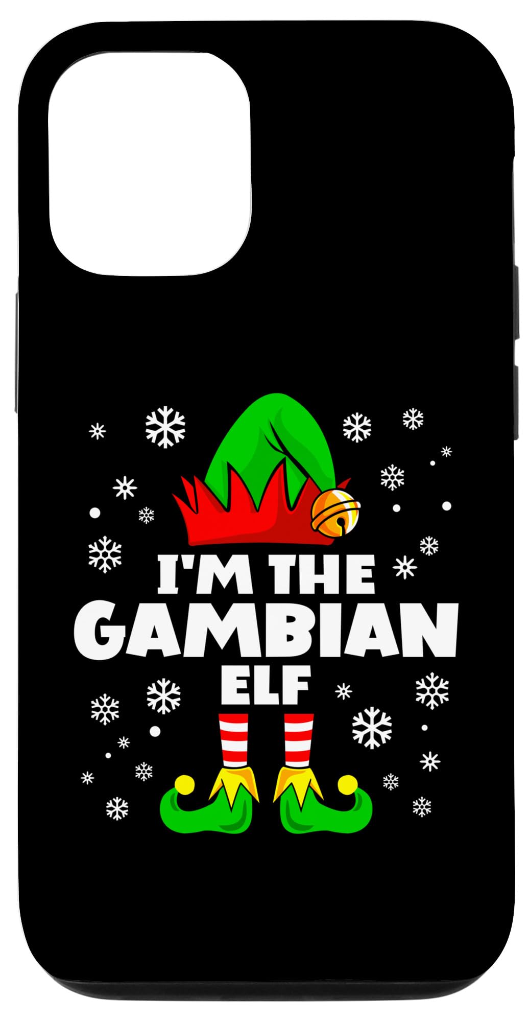 iPhone 15 Funny Gambian Elf Family Matching Group Happy Christmas Case