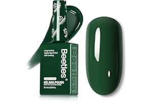 BEETLES GEL POLISH beetles Dark Green Gel Polish - Rainforest Green Christmas Color Gel Nail Polish, 1PC 15ML Hame Free Colorful Bottle Soak Off UV Nail Art Manicure Gift for Women