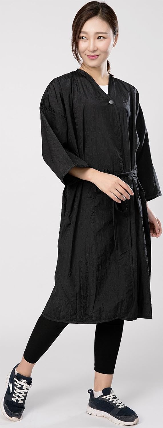 Salon Client Gown Robes Cape, Hair Salon Smock for Clients- Kimono Style, with Snap Closure : Beauty
