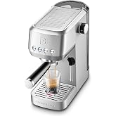 CASABREWS 3700 Essential Stainless Steel Espresso Machine with Steam Wand | 20-Bar Italian Pump, Powerful Steam Wand, 43.9oz Removable Water Tank, Compact Espresso Maker for Home, Cappuccino &amp; Latte
