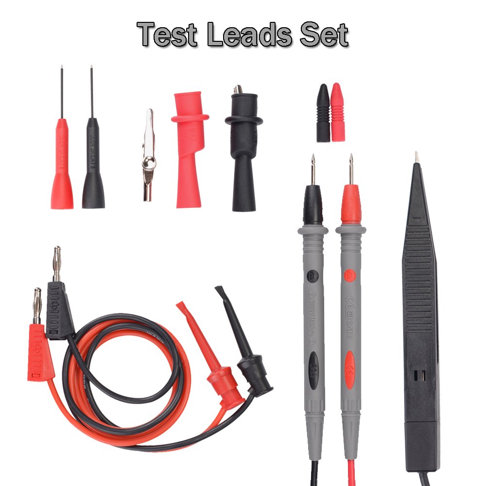 Fluke Multimeter Test Clips Leads Kit HEAVY DUTY Banana Tester Probe