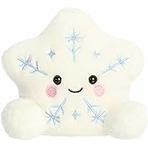 Aurora® Festive Palm Pals™ Glisten Snowflake™ Stuffed Animal - Fun Collectible Plush for Kids and Adult Collectors - Perfect for Holiday Decorations or Gifts - White 5 Inches