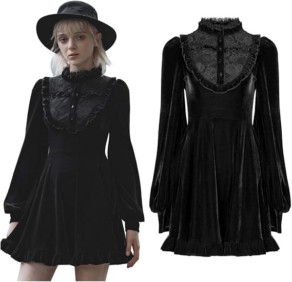 Amazon ゴスロリワールド Punkrave ゴスロリ カレッジレースパッチワーク ワンピース Opq 671 ワンピース チュニック 通販