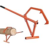 Meyoppm 51" Timberjack Log Lifter, Adjustable Log Roller Cant Hook Orange | Heavy Duty Adjustable Log Roller Cant Hook, Logging Tools for Rolling and Raising Up The Logs