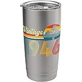 80 Years Old Gifts Vintage Made In 1946 Retro 80th Birthday Stainless Steel Insulated Tumbler