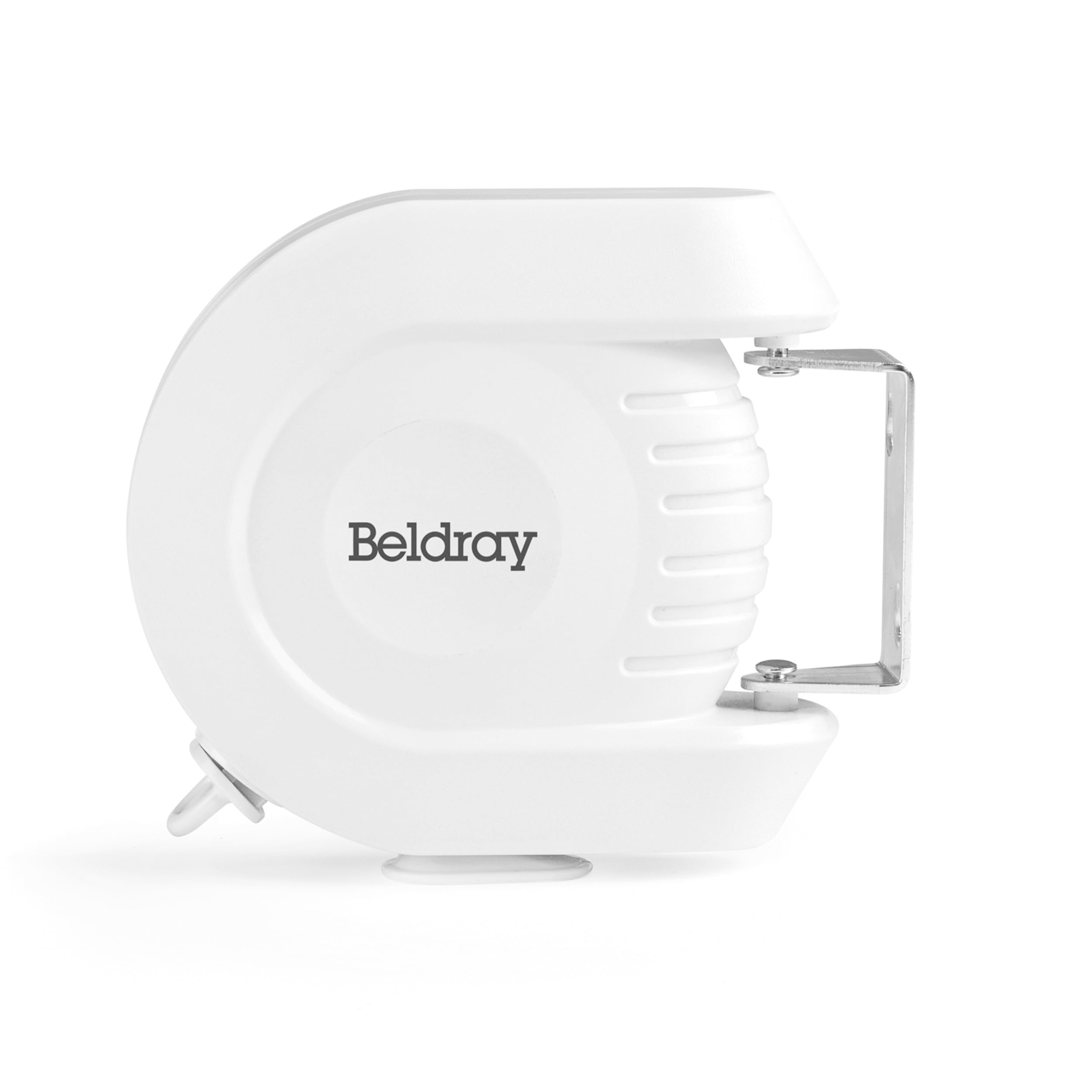 Beldray Retractable Washing Line - Outdoor Extendable Clothesline, 12 m Drying Space, Wall Mountable with Pivoting Bracket, Compact Design, Durable Clothes Dryer, Naturally Dry Laundry, White