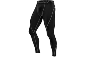 Roadbox 1/2 Pack Men's Compression Pants, Hockey Leggings Base Layer, Running Tights for Workout Basketball Gym Football
