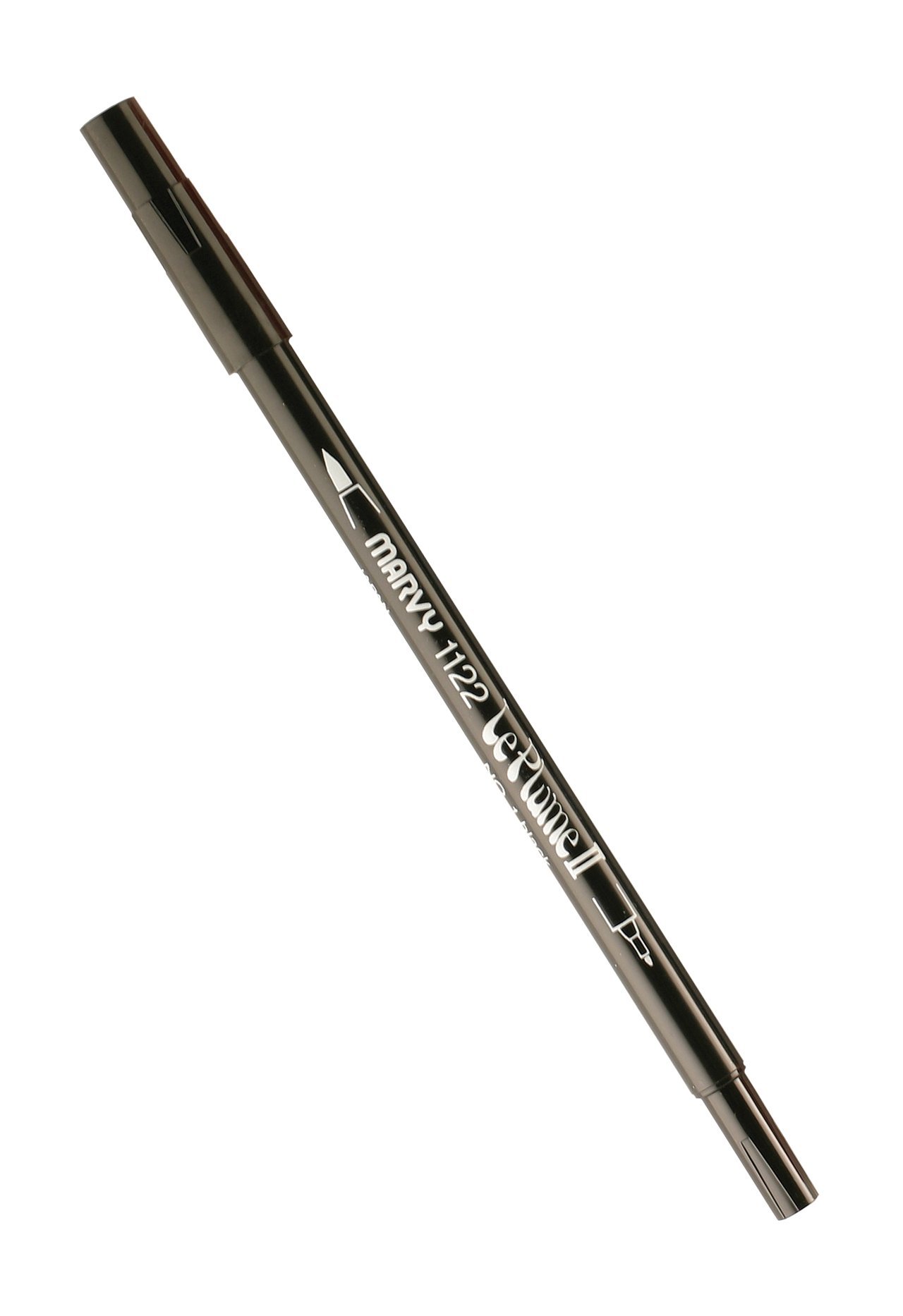 UCHIDA1122-C-1 Marvy Extra Fine Tip Le Plume II Double Ender Marker Pen, Black