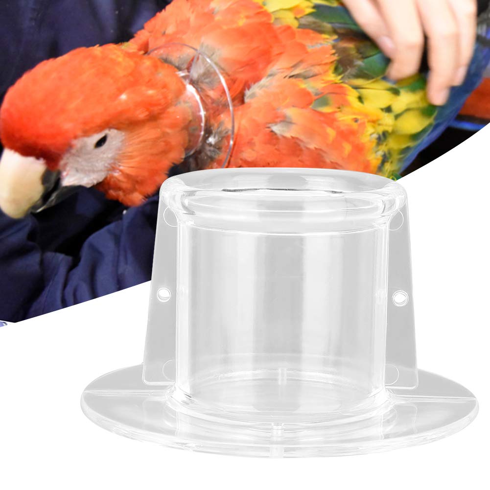 Parrot Anti-Bite Spring Picking Wound Healing Cervical Collar for Birds (S) (L Outer Diameter 9.5 Inner Diameter 4.5)