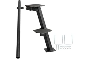 Adjustable Stainless Steel Dual Step Boat Trailer Tongue Step Universal Fit for Most Bass Boats and Trailers