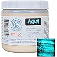 Penguin Pottery - Glow in The Dark Pottery Glaze - Aqua - Low Fire Glaze Cone 06 - Glow in The Dark Paint for Ceramics (16 oz | 473 ml)