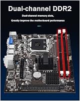 KVSERT G41 Motherboard LGA775/771 DDR2 Dual Channel 8GB 4xSATA2 1xPCI-E VGA USB view 6