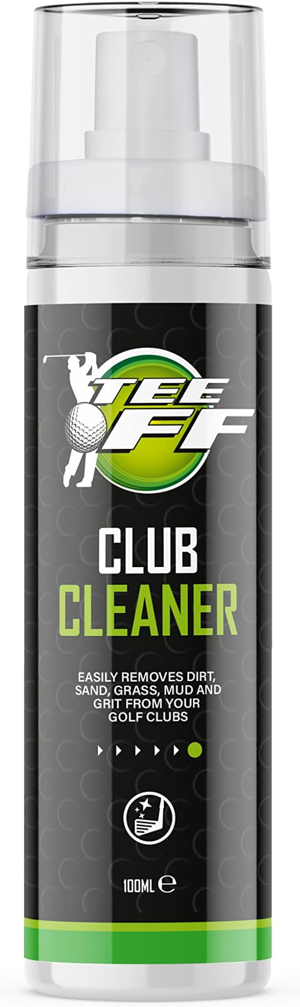 Tee Off Golf Club Cleaner 100ml for Irons Woods Putters Grips Balls