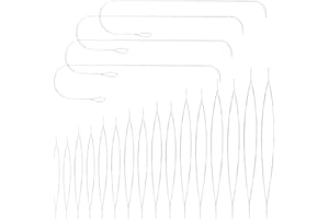 20pcs Beading Needles Set, Big Eye Beading Needles (8 Size) and Curved Beading Needles (5.3inch), Middle Opening Beading Need