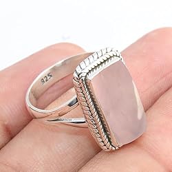 Sterling Silver 925 Ring For Womens Natural Rose