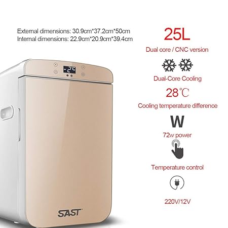 BAIF Mini Nevera Silent 25L Cooler and Warmer 12V / 220V para ...