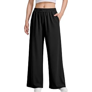 Hvididan Girls Wide Leg Loose Pants Straight Plain Casual Uniform Long Pant for School Street Outgoing Kids Girls 5-14 Years