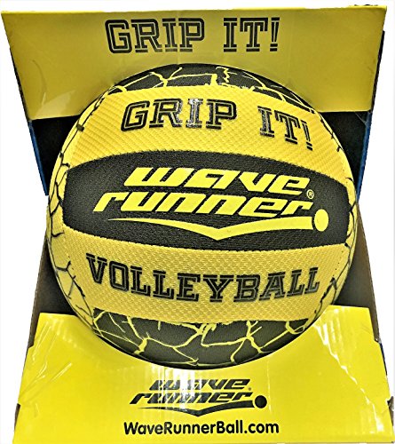 Wave Runner Grip It Waterproof Volleyballl Size 9.25 inches Hydro With "Sure Grip Technology" Let's Play Volleyball in the Water! Bulk available (Yellow)