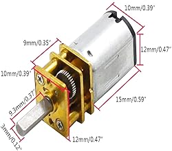 12V 30RPM Micro DC Gear Speed Reduction Motor with